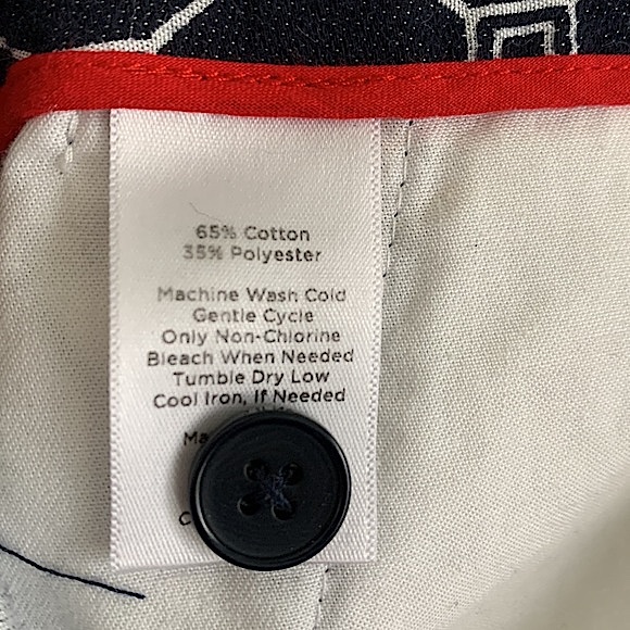 Talbots Geo Print Signature Fit Crop - Picture 11 of 11